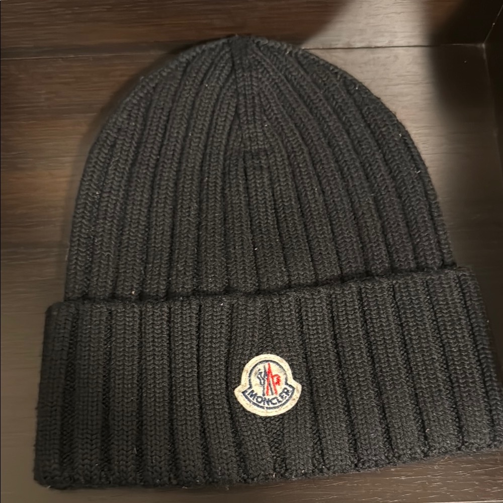 Moncler Women’s Black Knit Beanie